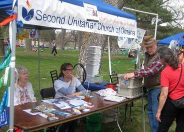 Second Unitarian Booth at Earth Day Celebration