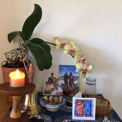 A home "altar" to help parents foster their children's religious education.